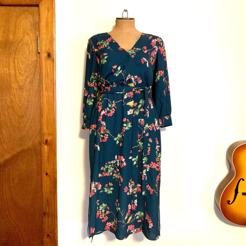 Eliza J Faux Wrap Floral Dress